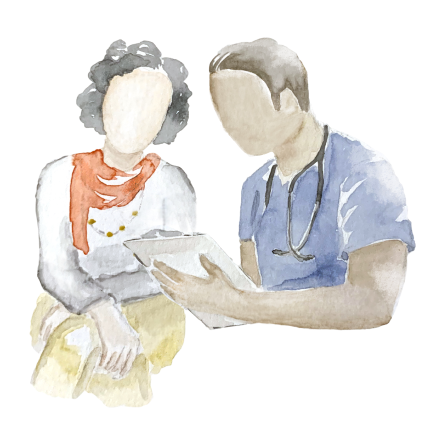 Hypothetical Breyanzi® (lisocabtagene maraleucel) patient talking to their doctor